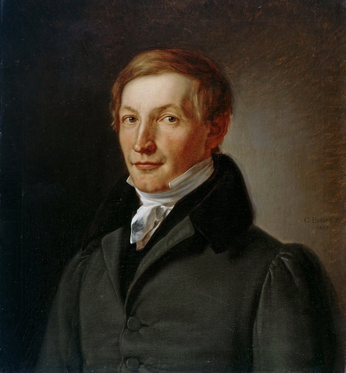 Portræt af gartneridirektør Peter Joseph Lenné af Carl Joseph Begas