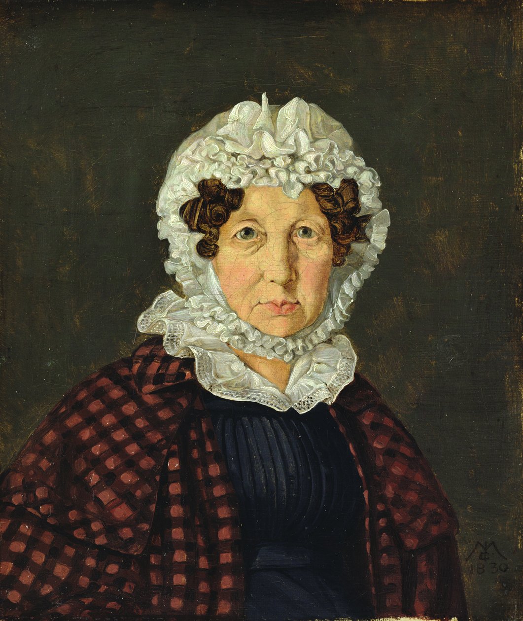 Maria Christine Hubbe, 1830 af Carl Julius Milde