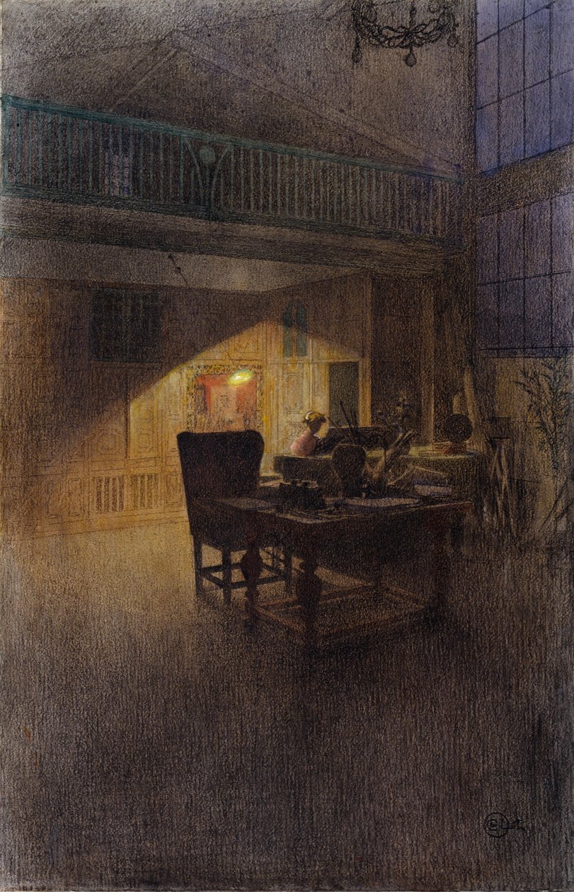 Ved klaveret af Carl Larsson
