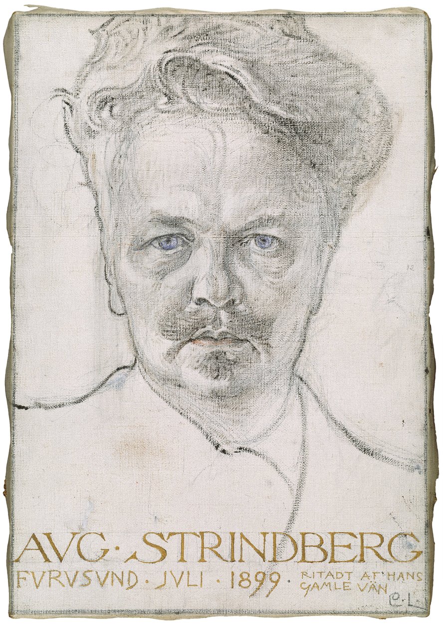 August Strindberg, 1899 af Carl Larsson