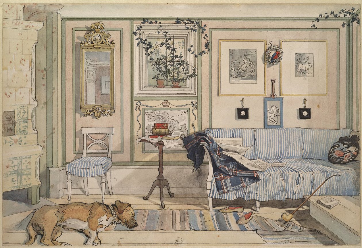 Hyggeligt hjørne af Carl Larsson