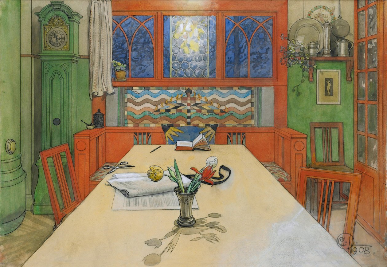 Dagen er færdig, godnat! 1908 af Carl Larsson