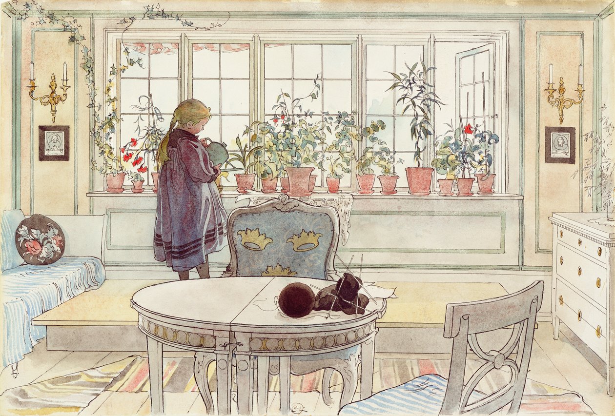 Blomster på vindueskarmen, fra 