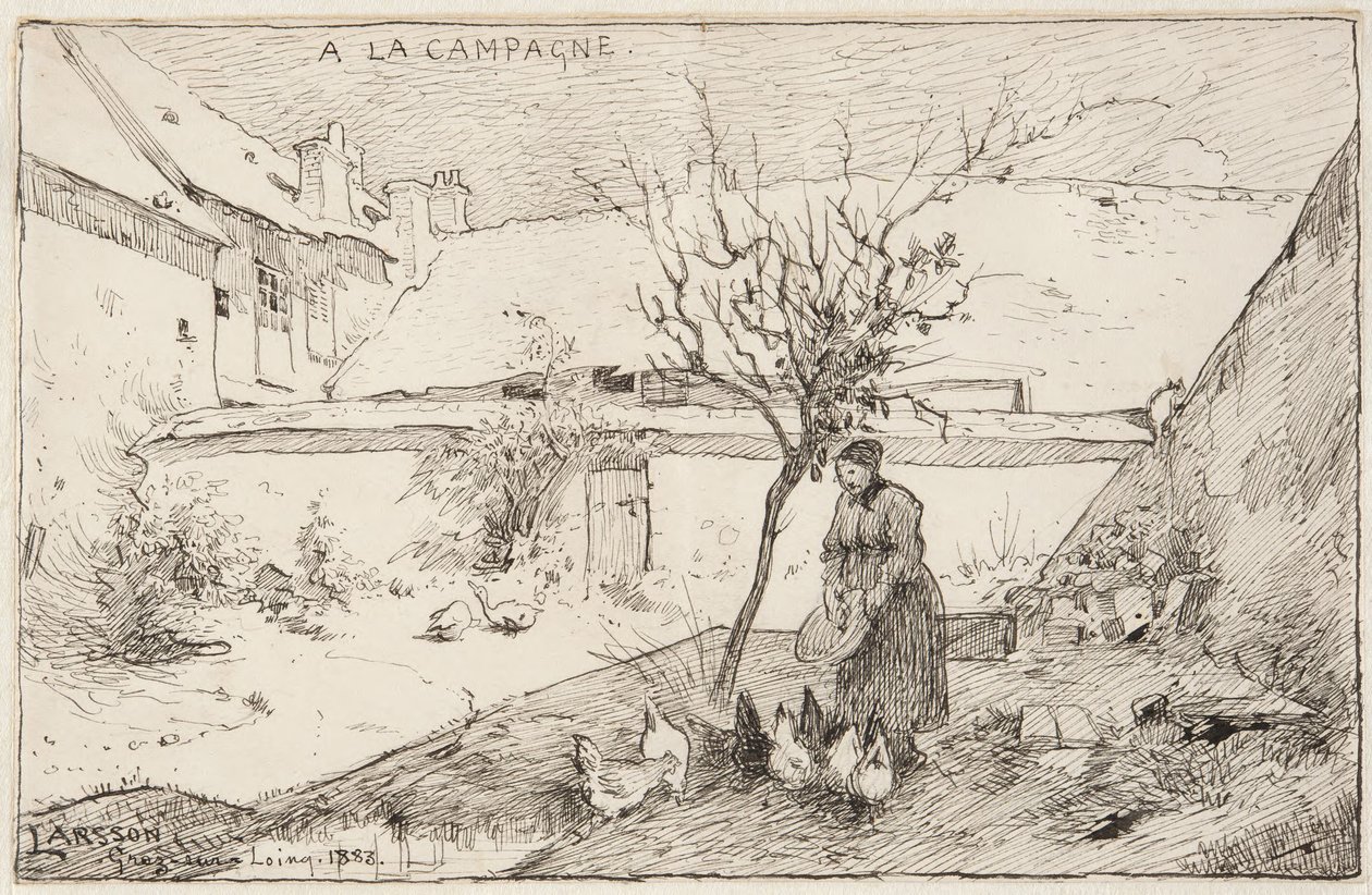 Fransk bondegård af Carl Larsson