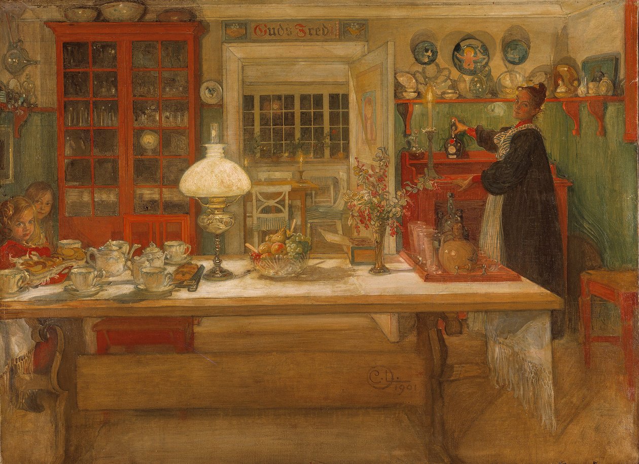 Gør dig klar til et spil, 1901 af Carl Larsson