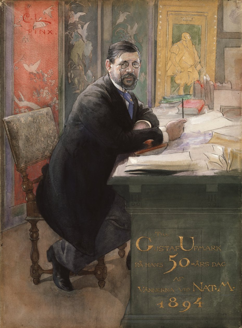 Gustaf Upmark, generaldirektør for Nationalmuseet, 1894 af Carl Larsson