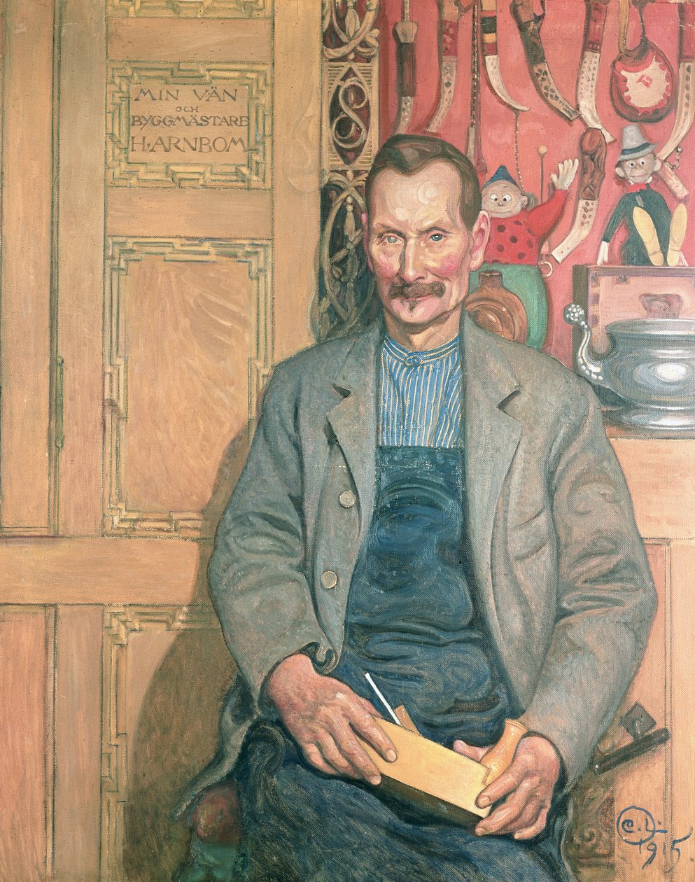 Hans Arnbom, Tømreren af Carl Larsson