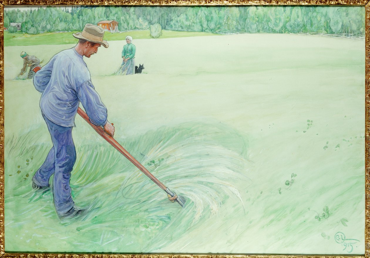 Høstmaskiner, 1915 af Carl Larsson