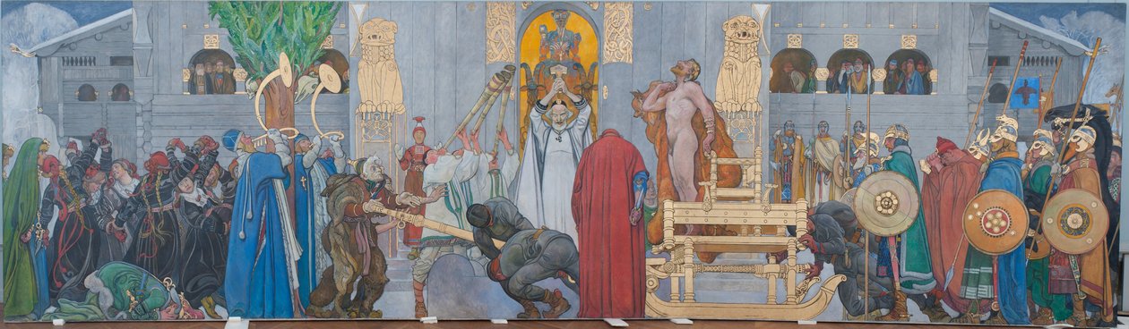 Midvinterblot af Carl Larsson