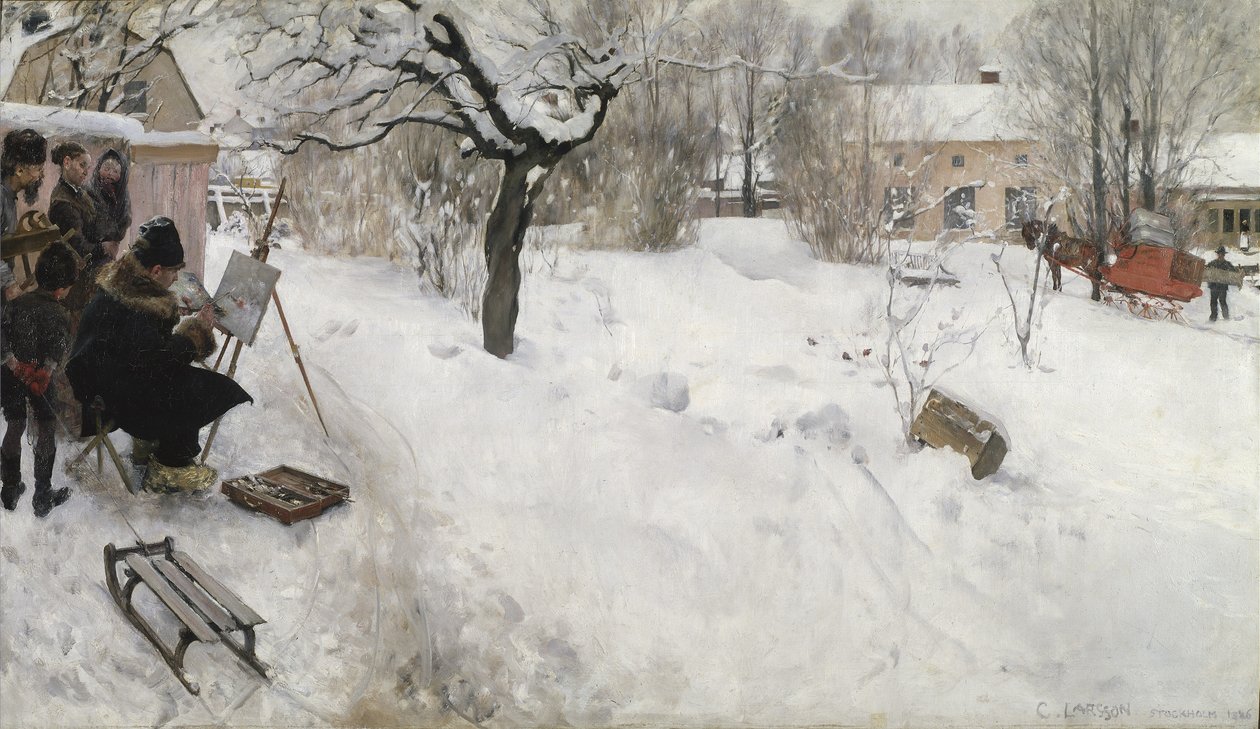 Friluftsmaler af Carl Larsson