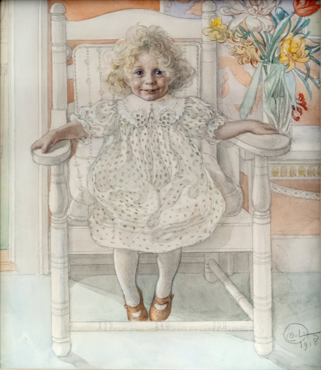 Portræt af Inga-Maria Thiel af Carl Larsson