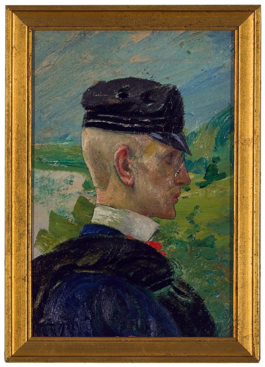 Portræt af en dreng. Studie til »Morgenbønner« af Carl Larsson