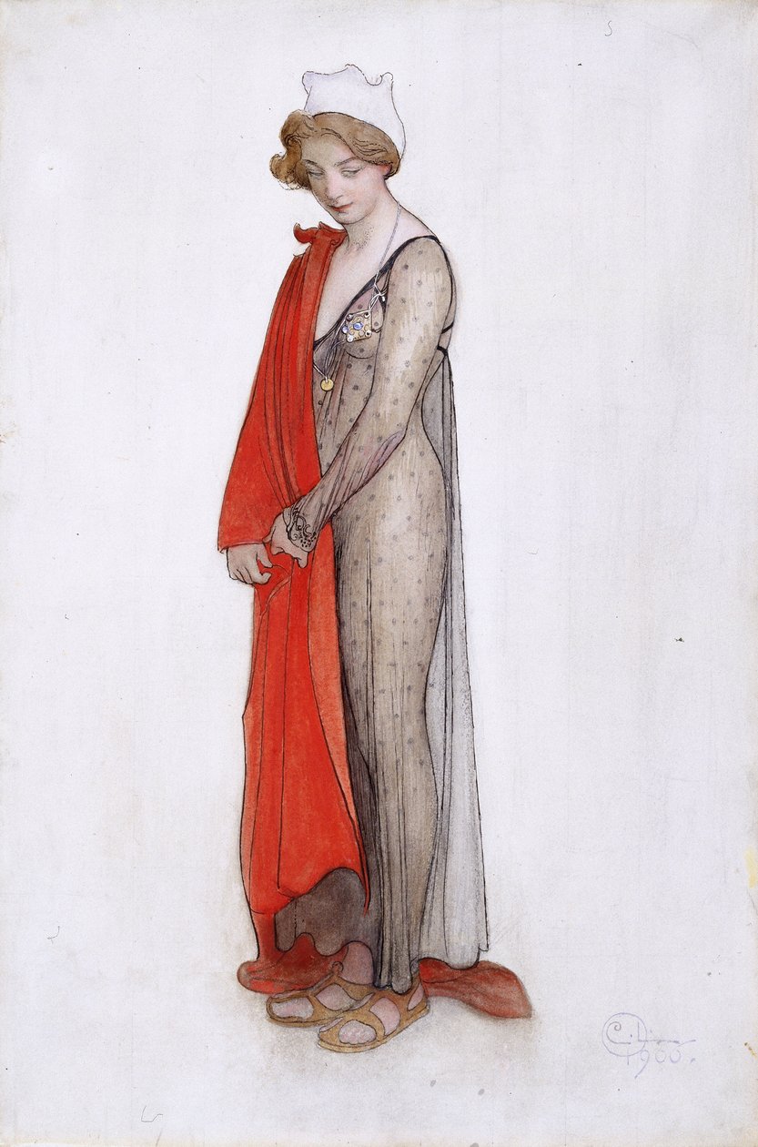 Rød og sort af Carl Larsson