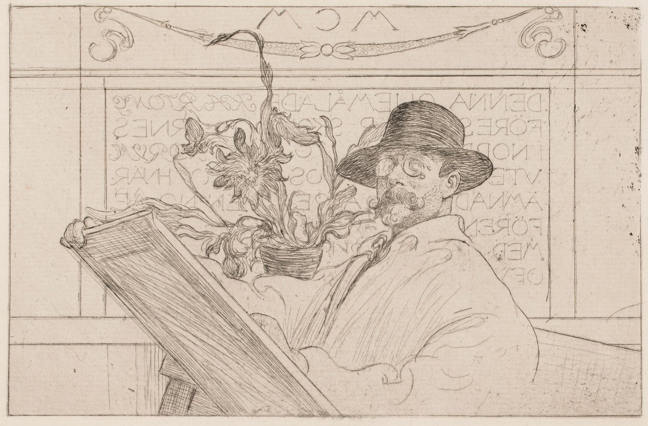Selvportræt af Carl Larsson