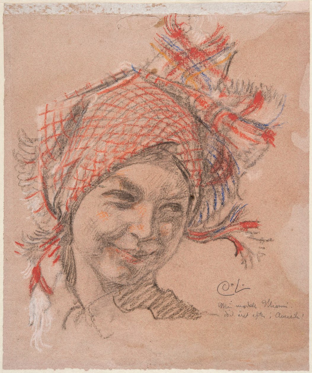 Undersøgelse af hovedet af Carl Larsson