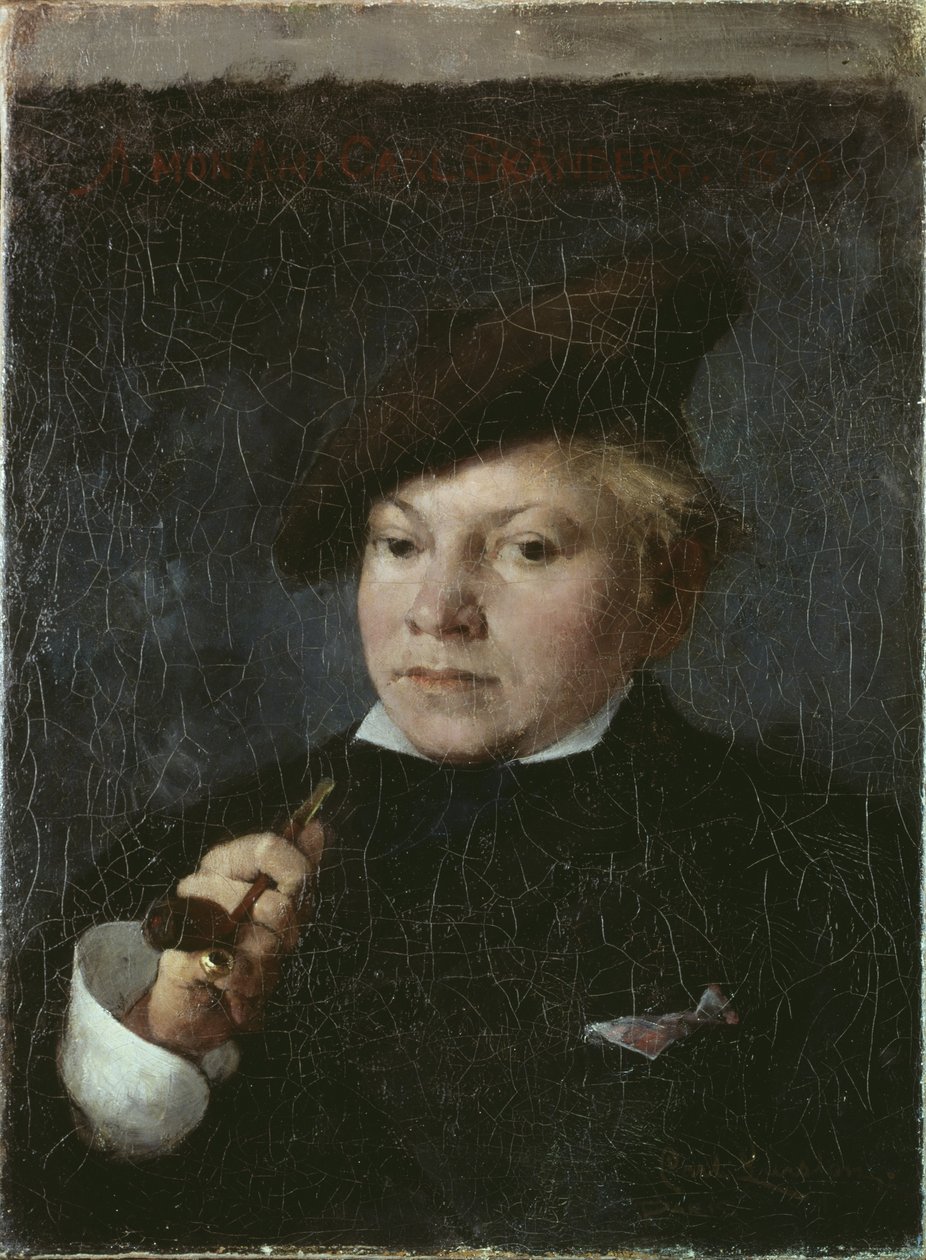 Kunstneren Carl Skanberg, 1878 af Carl Larsson