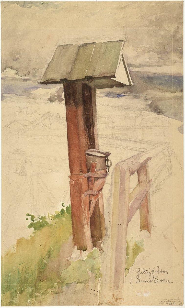 Fattigkassen i Sundborn af Carl Larsson