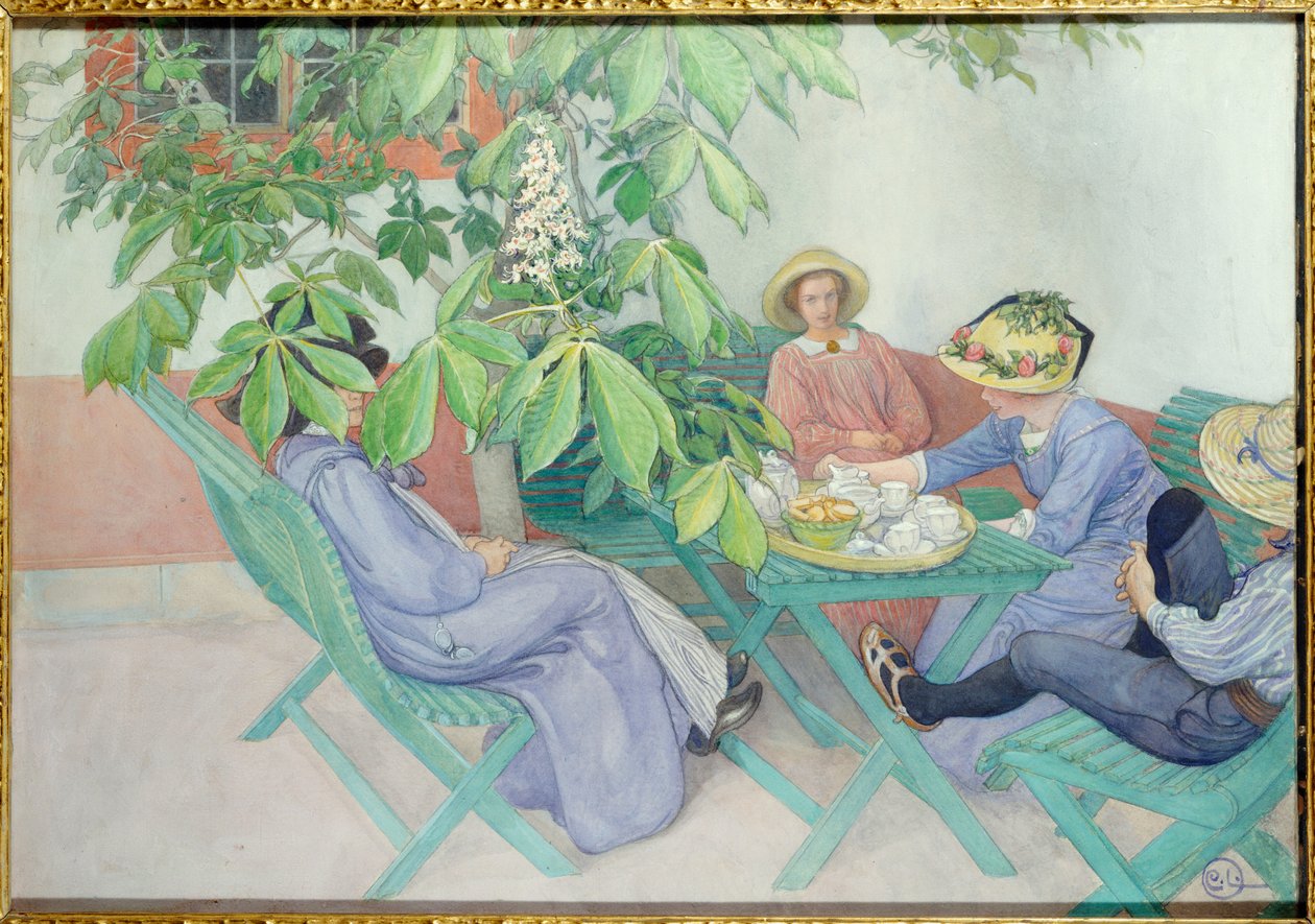 Under kastanjetræet, 1912 af Carl Larsson