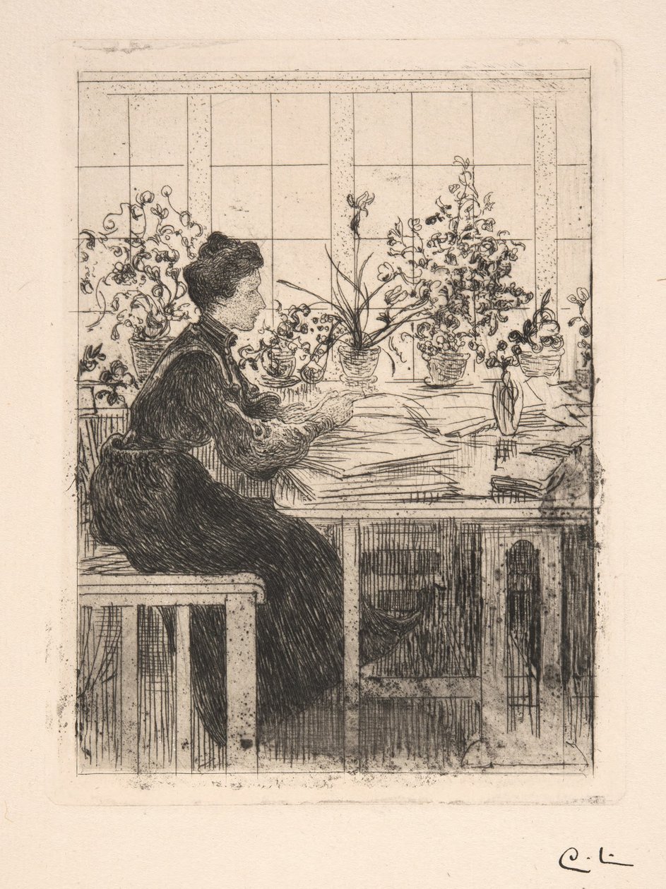 Wendela (fru Pfannenstill) ved vinduet af Carl Larsson