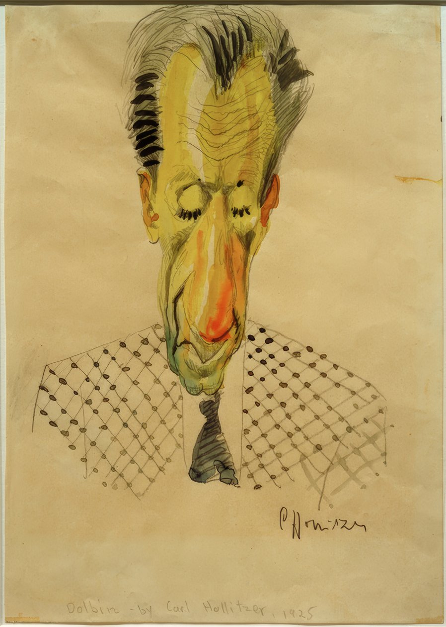 B.F.Dolbin / Karikatur af C.-F. Hollitzer, 1925 af Carl Leopold Hollitzer