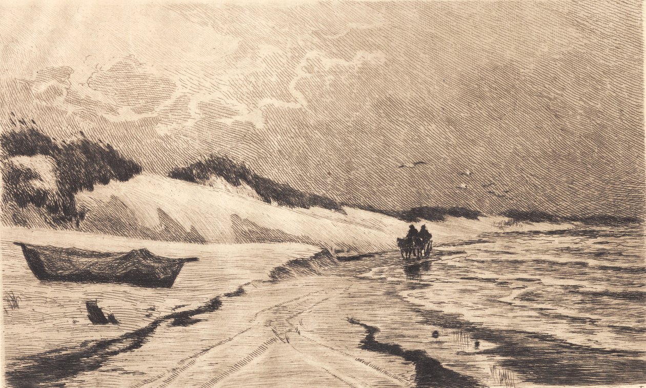 Fra klitterne ved Skagens Sønderstrand af Carl Locher