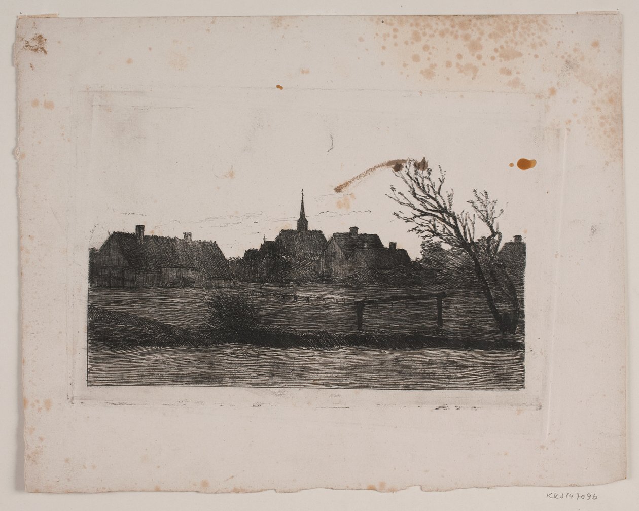 Hornbæk kirke, sommeraften af Carl Locher