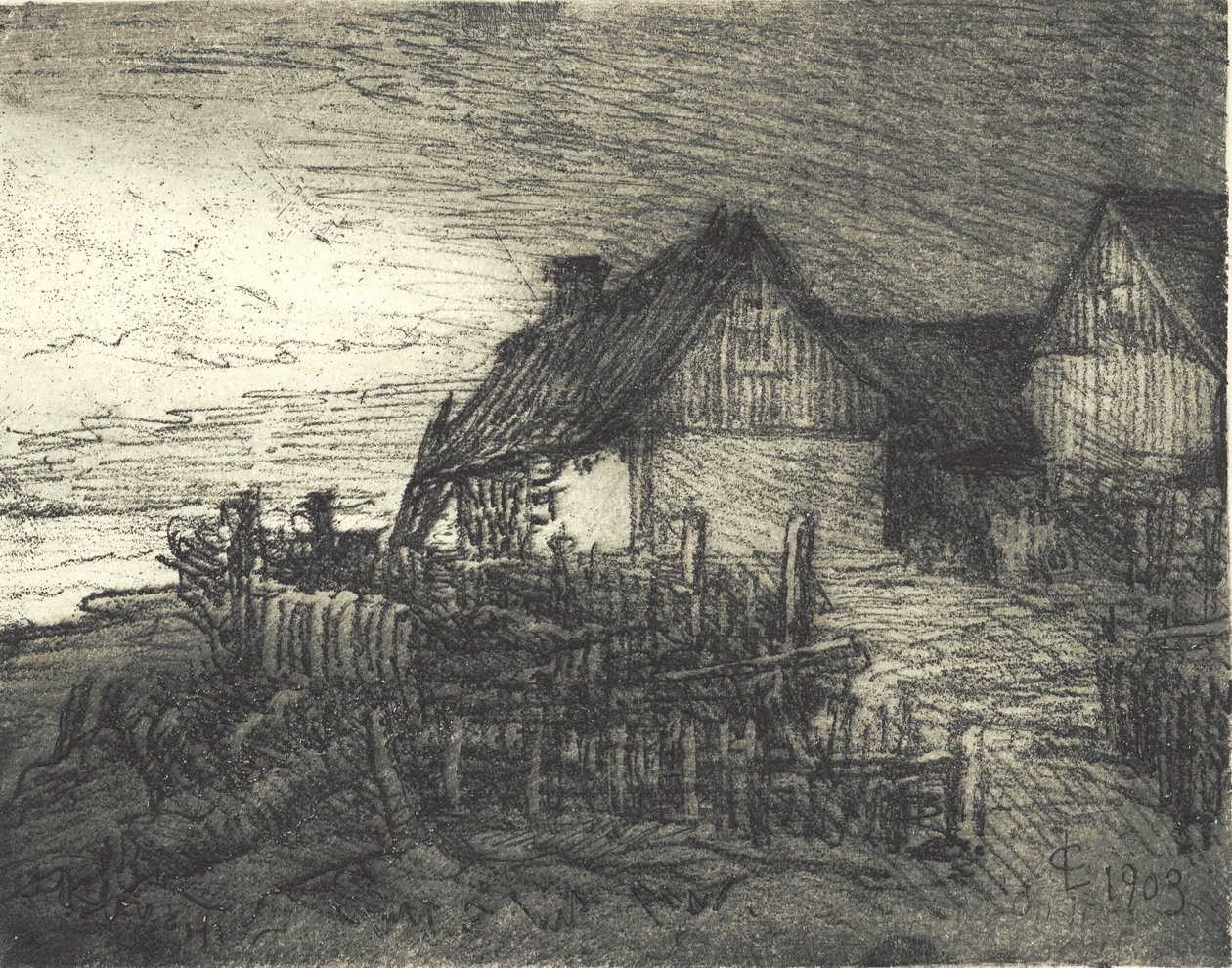Huse i Tisvilde af Carl Locher