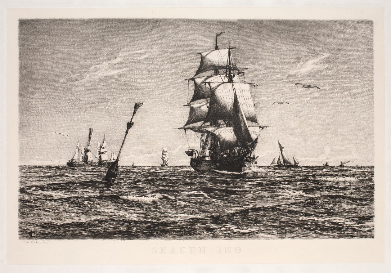 Skagen ind af Carl Locher