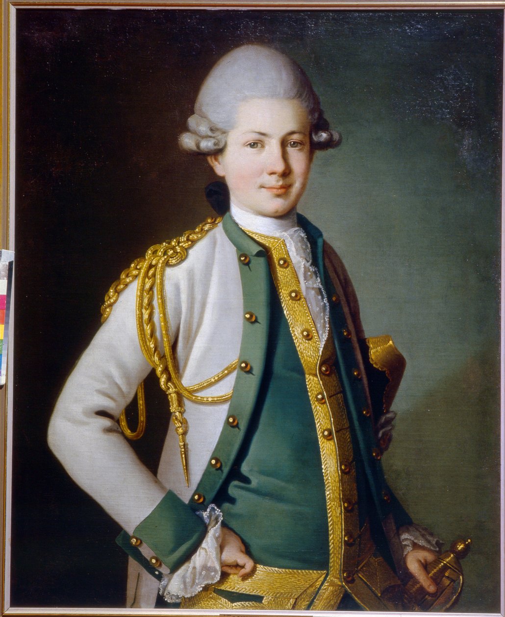 Portræt af comte Nicolay Semyonovich Mordvinov (1754-1845) (Portræt af greven N.S. Mordvinov). Maleri af Carl Ludwig Johann Christineck (1733-1793 eller 1794), olie på lærred af Carl Ludwig Christinek
