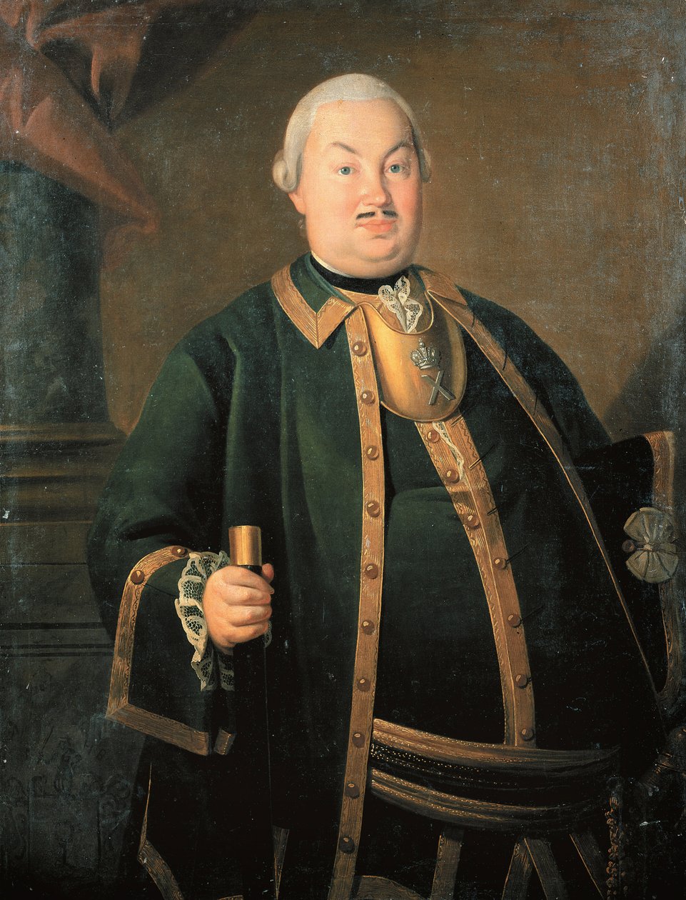 ""Portræt af general Fyodor Berchman"" Maleri af Carl-Ludwig Johann Christineck (1732/3-1792/4) 1762 Olie på lærred Statens historiske museum, Moskva af Carl Ludwig Christinek
