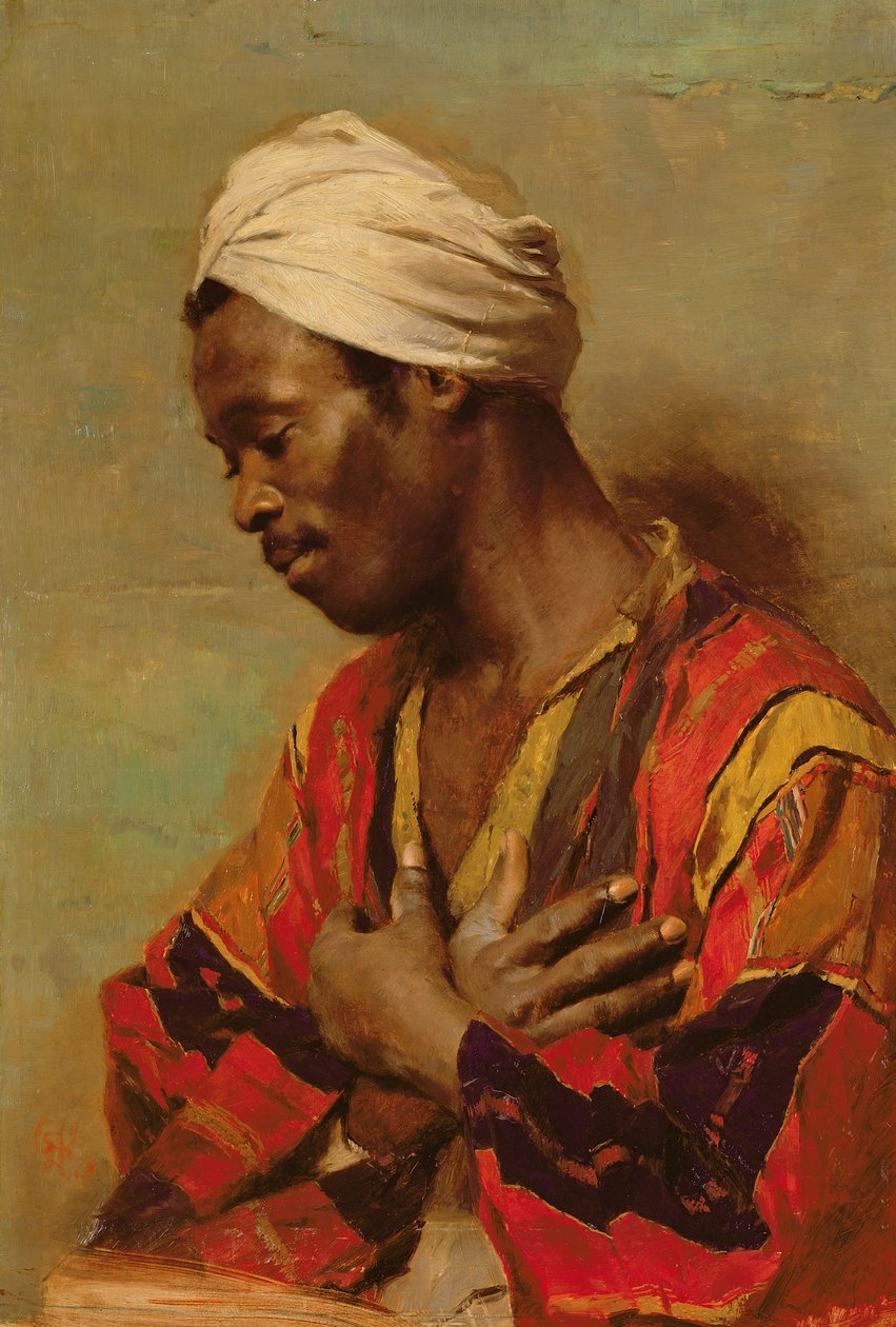 En araber i meditation af Carl Ludwig Ferdinand Kerstan