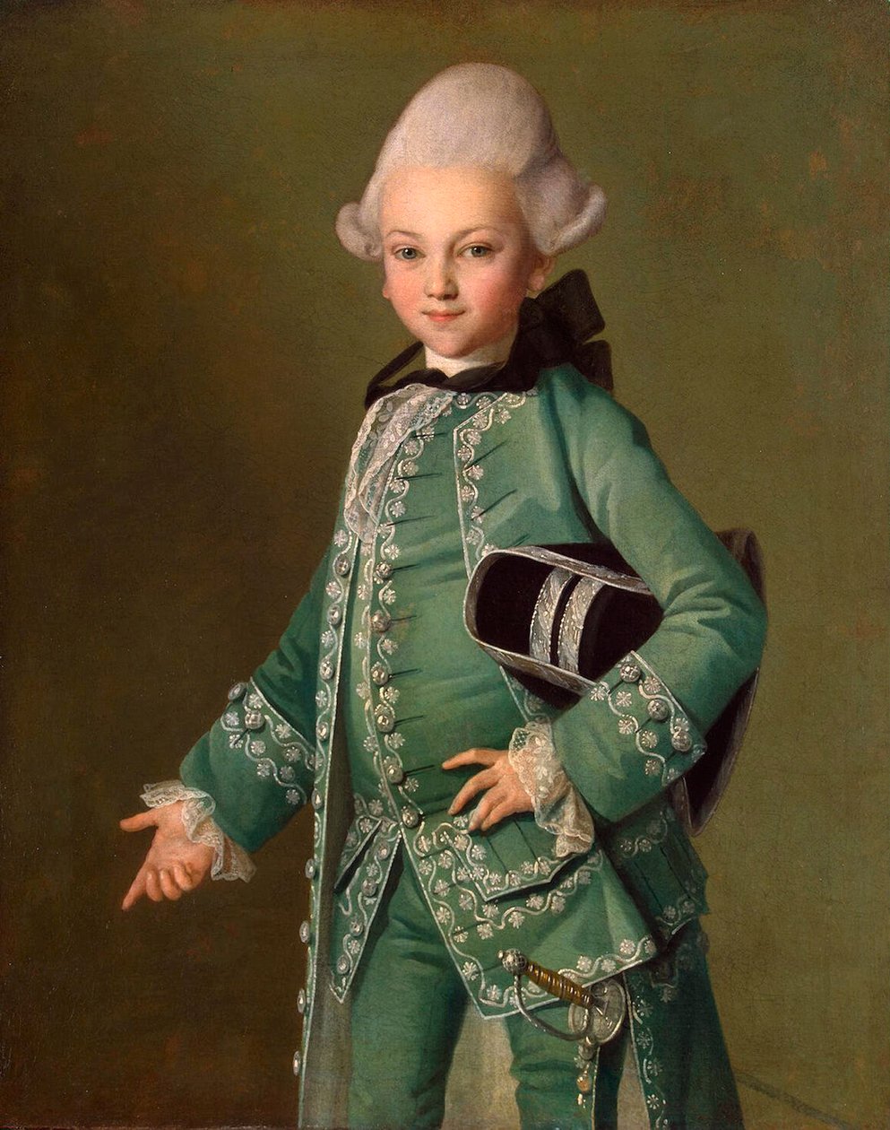 Portræt af grev Alexei Bobrinsky som et barn