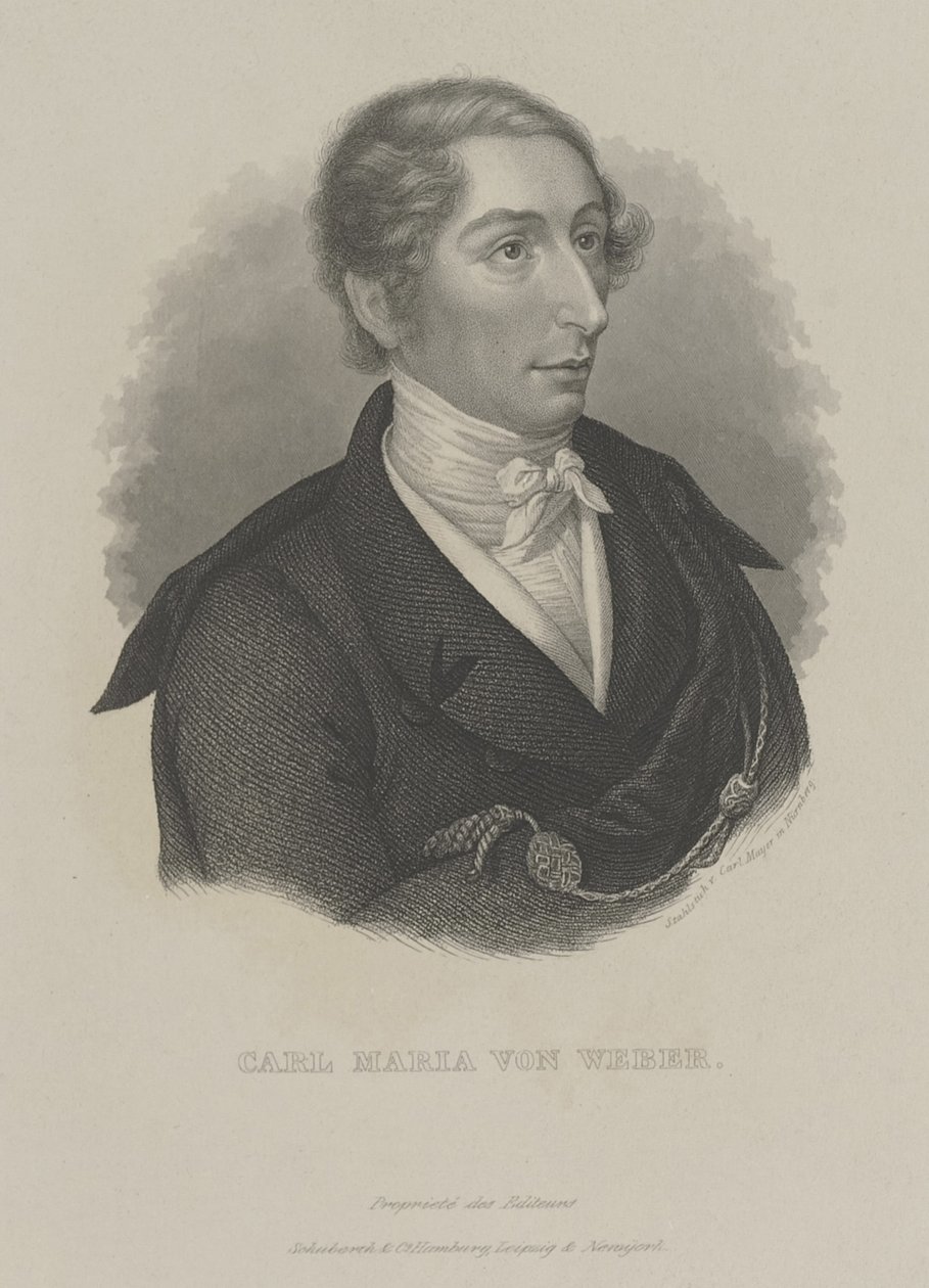 Carl Maria von Weber 1786-1826, ca. 1840 af Carl Mayer