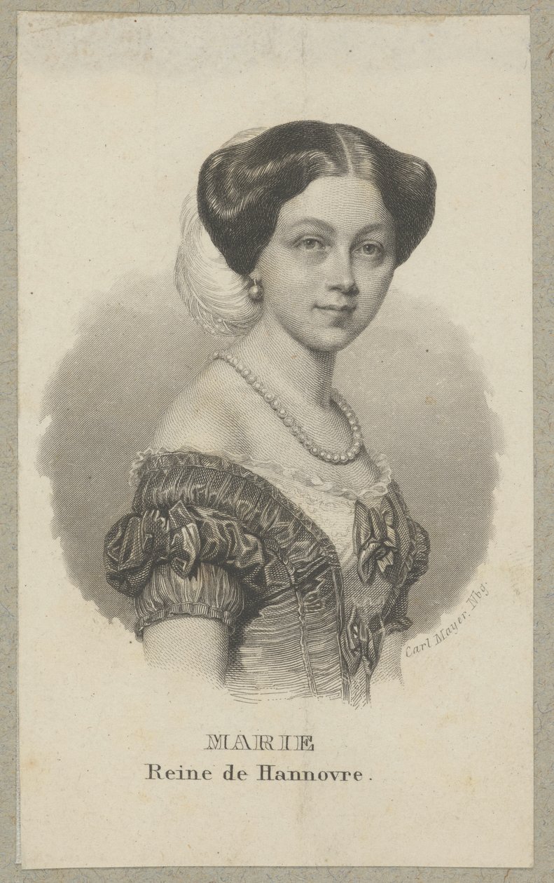 Maria af Hannover (1776 London - 1857 London) - prinsesse af Storbritannien og Irland, Hannover og Braunschweig-Lüneburg samt gennem ægteskab hertuginde af Gloucester og Edinburgh af Carl Mayer