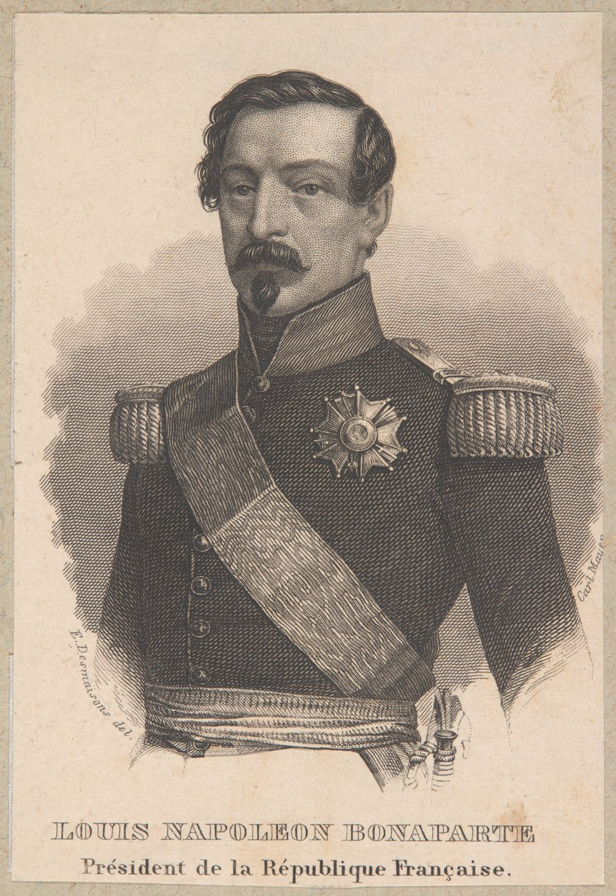 Napoleon 3. som Frankrigs præsident af Carl Mayer