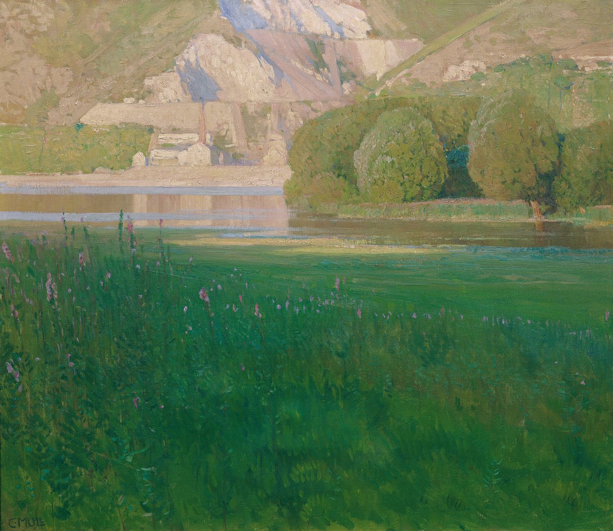 Skumring. Stenbrud ved Donau af Carl Moll