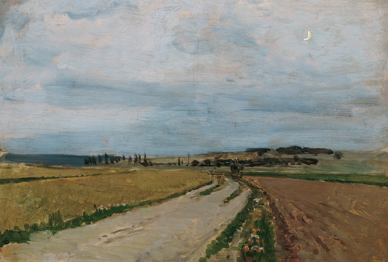 Stemningsstudieaften, Michelhausen (Plankenberg) af Carl Moll