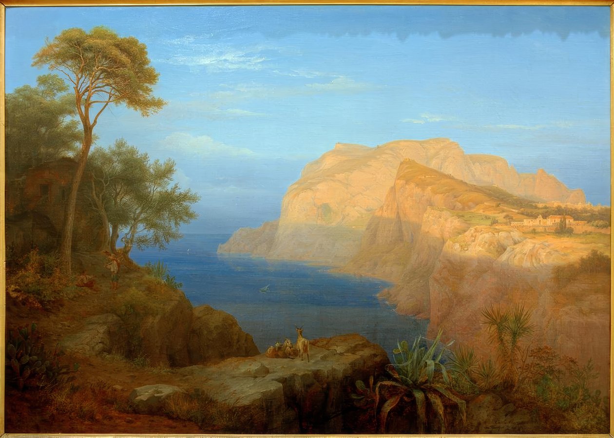 Capri ved solopgang af Carl Morgenstern