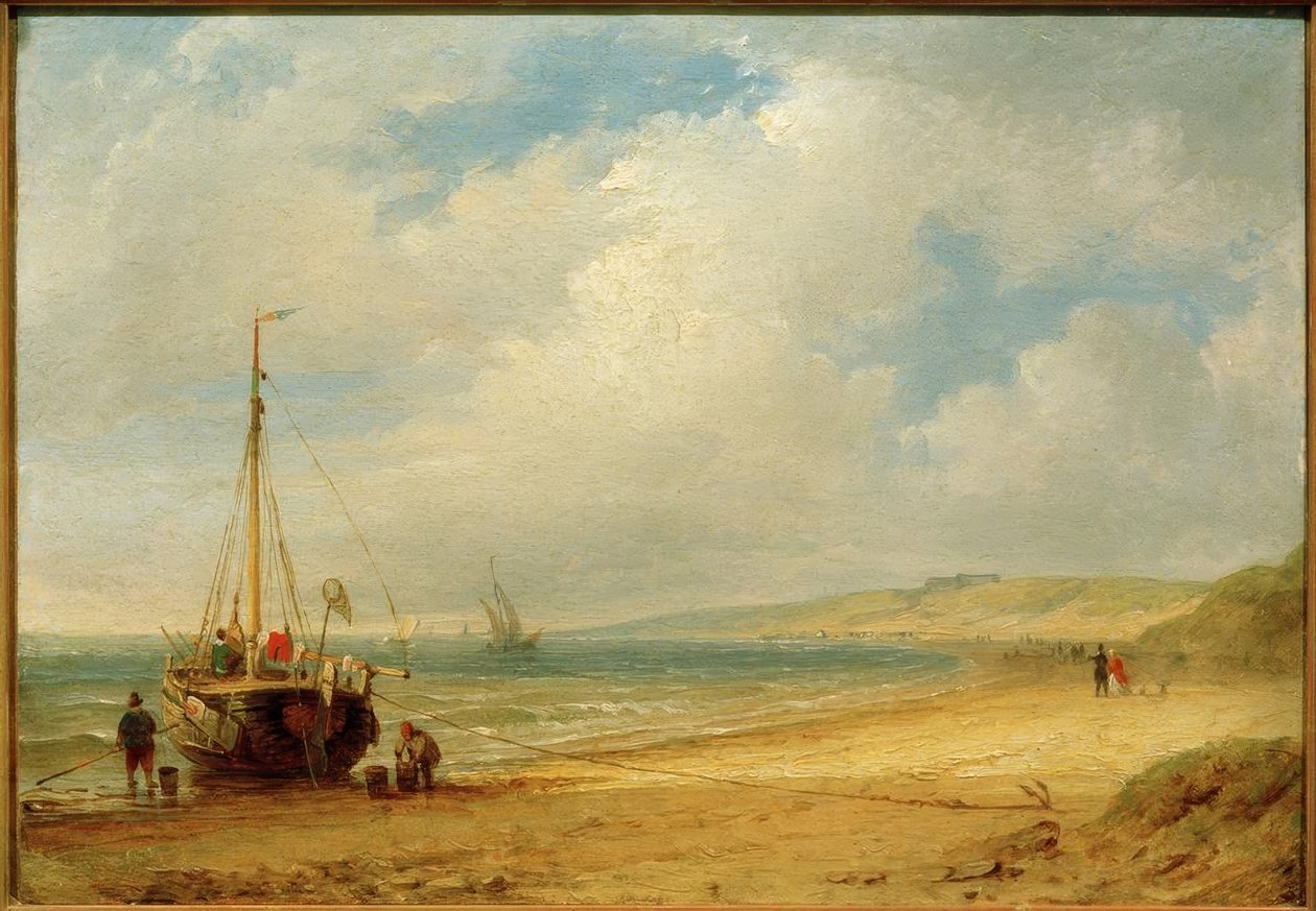 Carl Morgenstern, kystlandskab ved Scheveningen af Carl Morgenstern