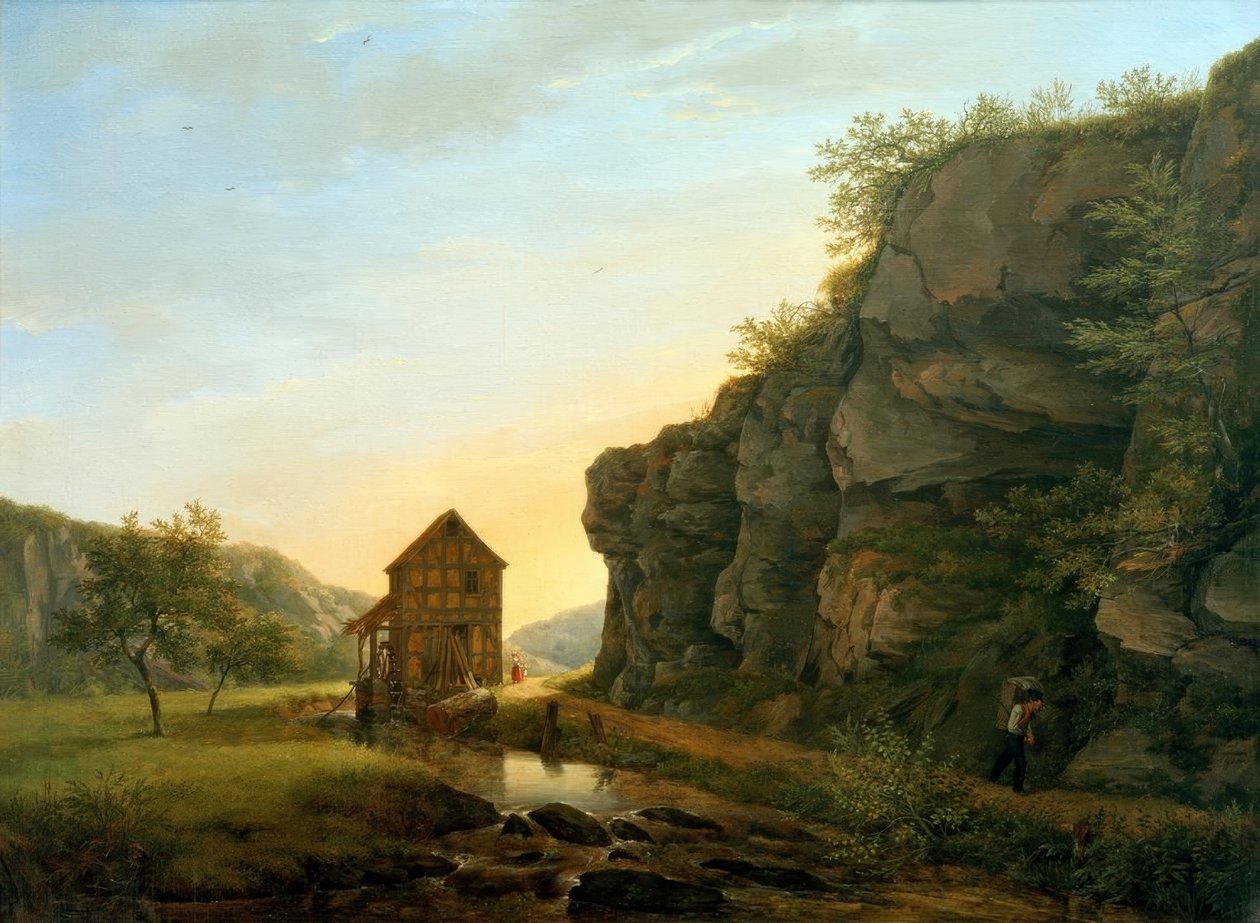 Skæreværket i Lorsbacher Tal på Teufelsfelsen af Carl Morgenstern