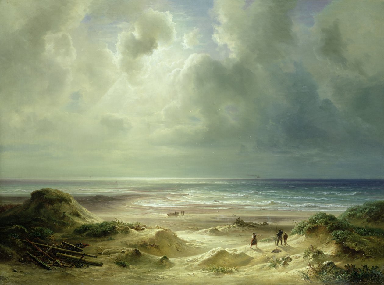 Klit ved Hegoland, Stille Hav af Carl Morgenstern