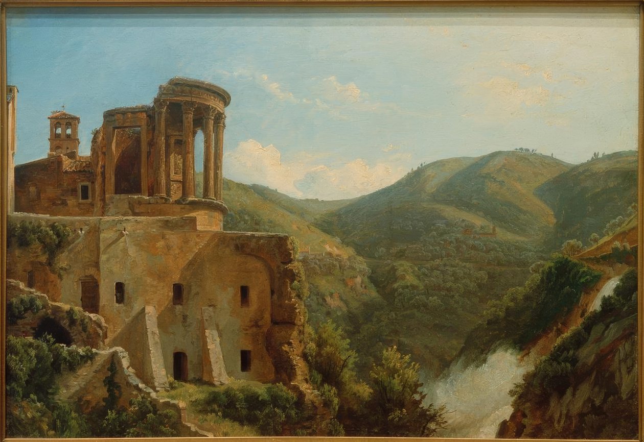 Tivoli, Vesta-templet / Maleri af Carl Morgenstern af Carl Morgenstern