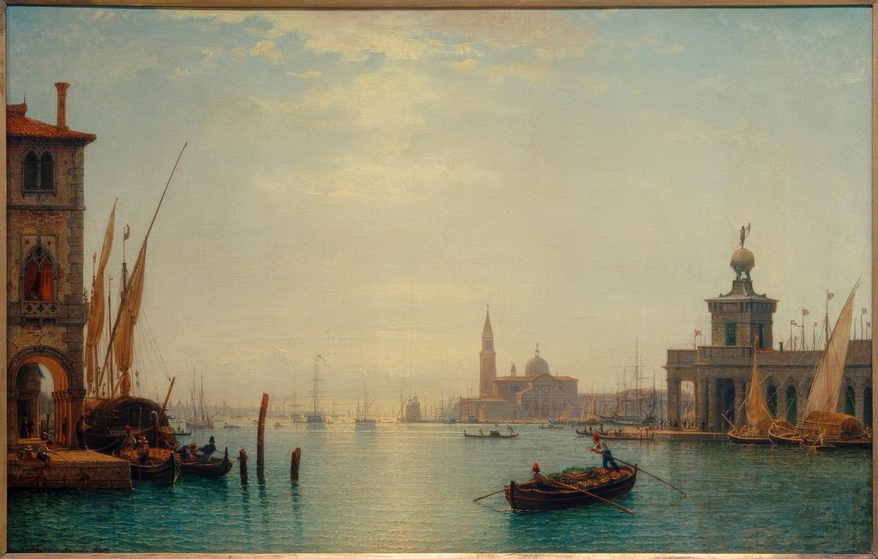 Venedig, Canal Grande, udsigt over S.Giorgio... / C.Morgenstern af Carl Morgenstern