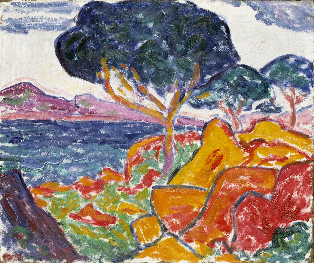 Landskab, ca. 1909-1914. af Carl Newman