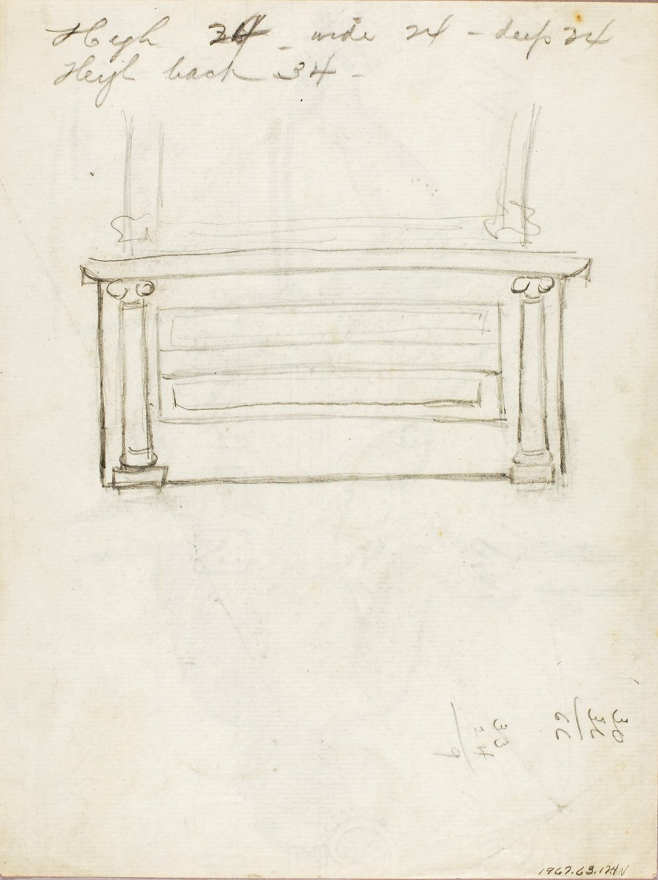 Plan for kappe af Carl Newman