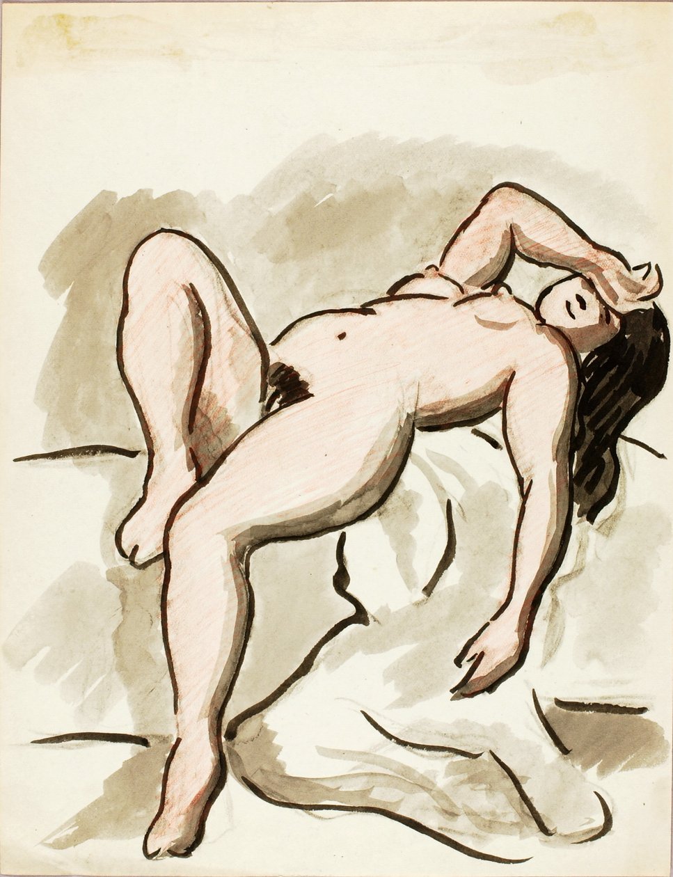 Liggende nøgen af Carl Newman