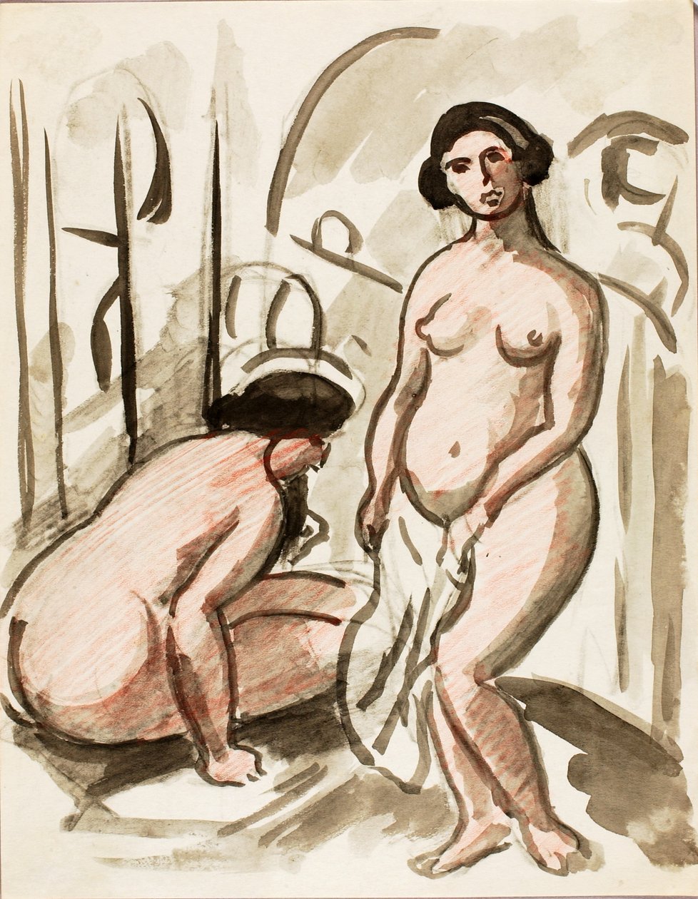 To nøgne figurer af Carl Newman