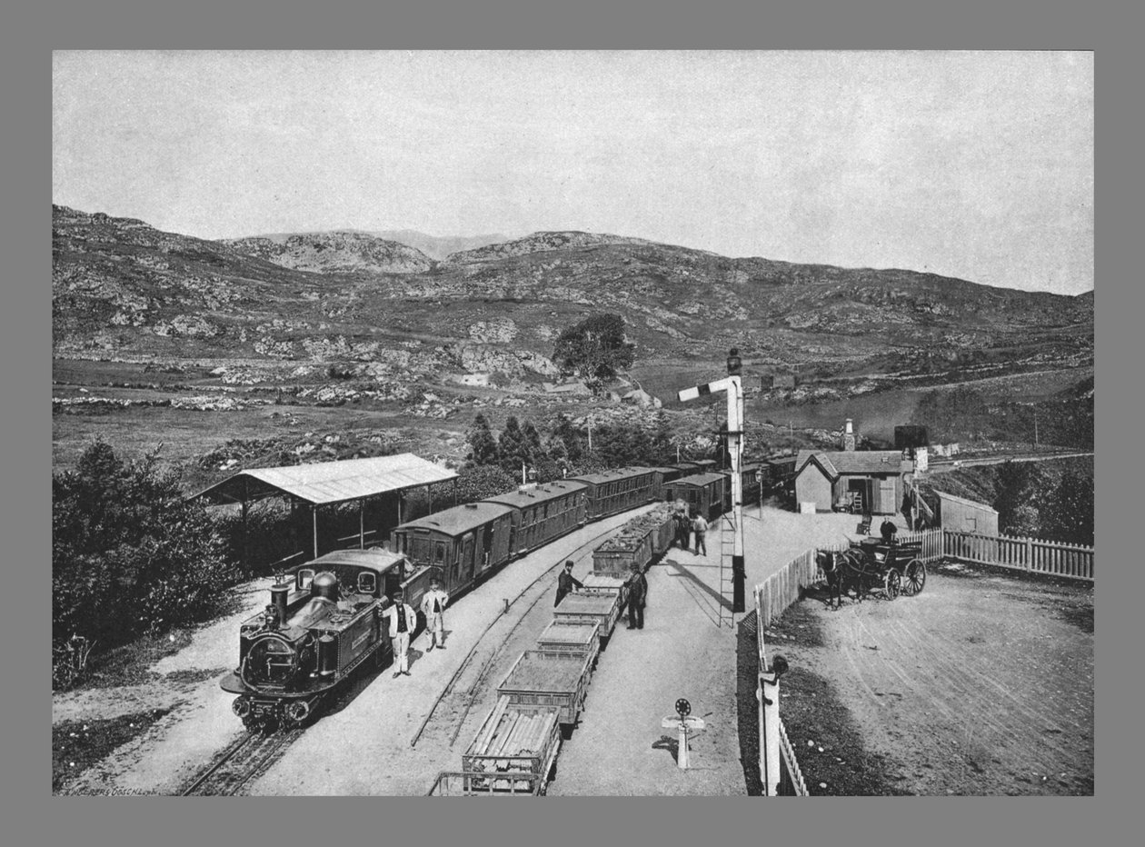 Ffestiniog Railway: Tan-Y-Bwlch Station, c1900 af Carl Norman