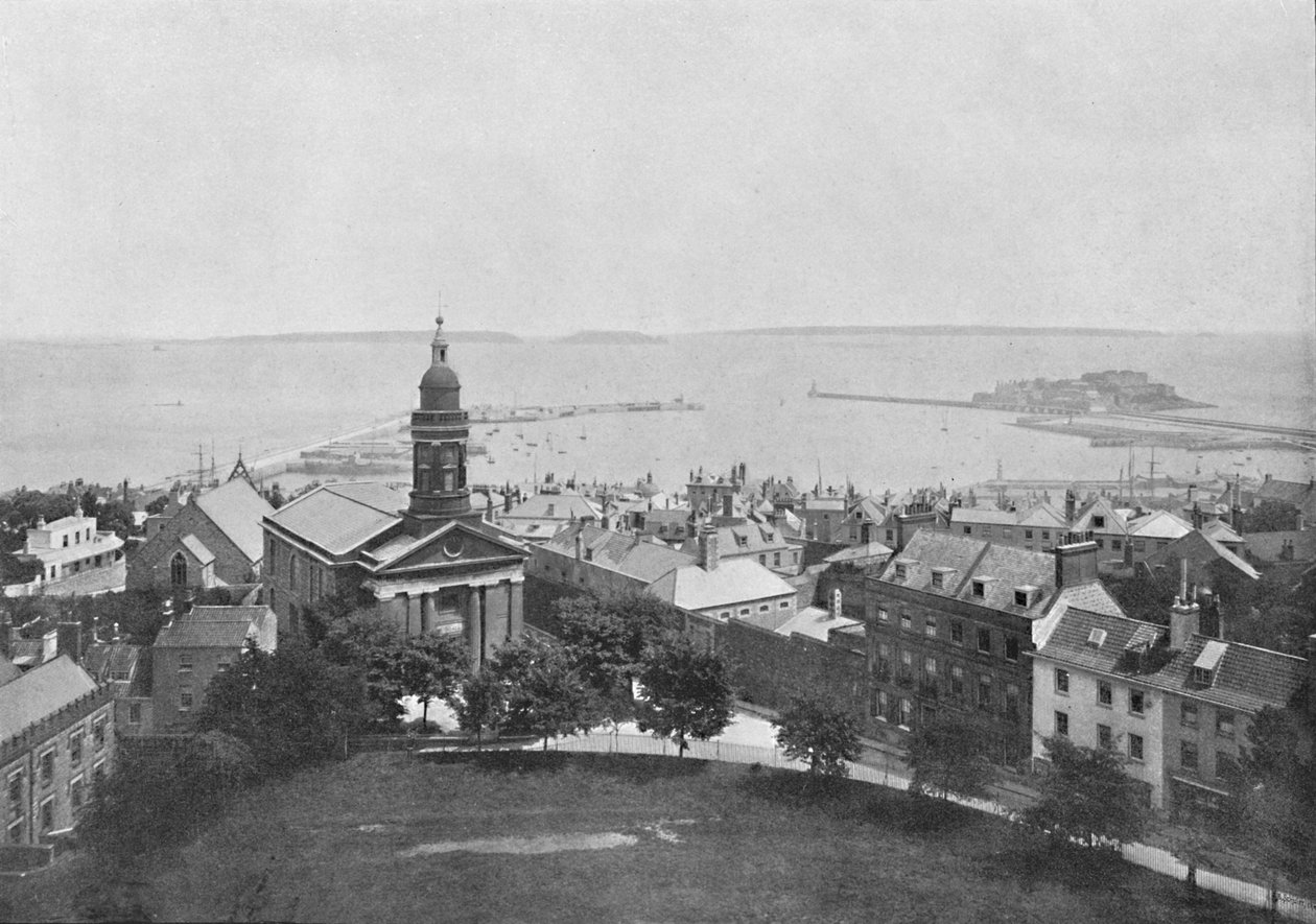 St. Peter Port and Island, Guernsey, c1896 af Carl Norman