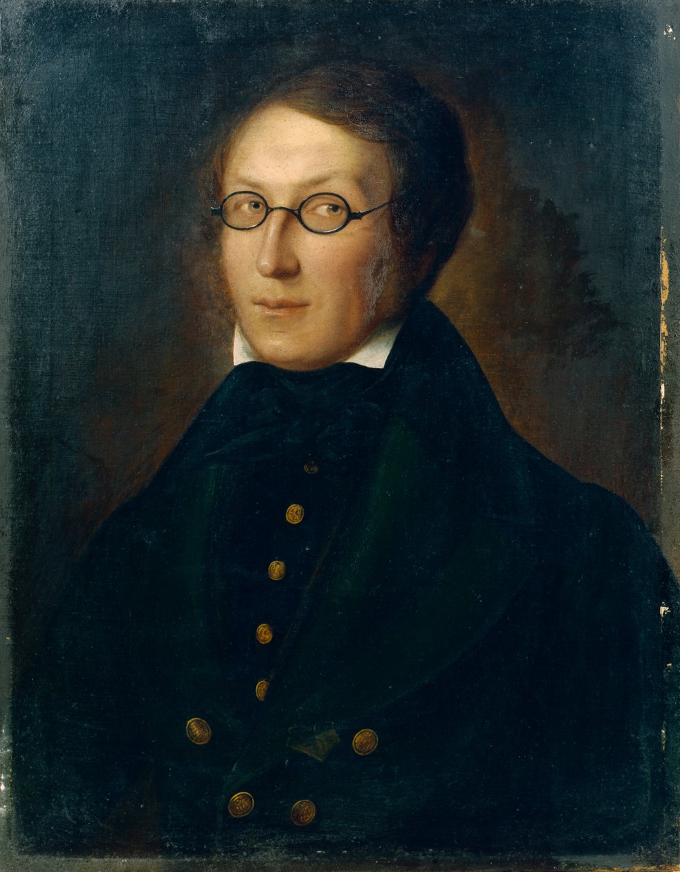 Forfatter Henrik Wergeland, ca. 1830 (maleri) af Carl Peter Lehmann